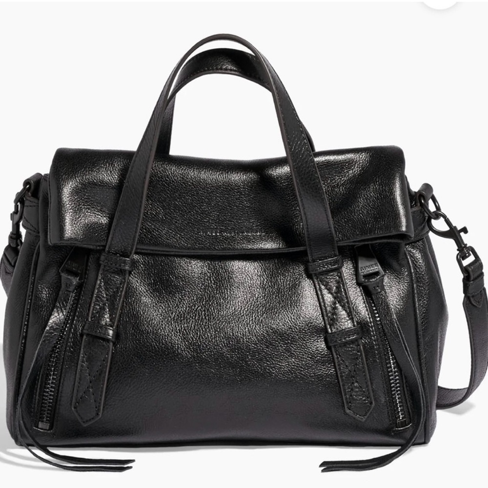 Elegant Black Leather Handbag